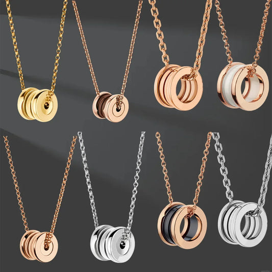 2024 New High-end Stone-free Solid Color High-end Necklaces With Bright Colors Will Make Your Outfit More Heavy.