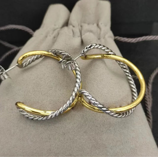 2025 New All Complete S925 Silver DY Earrings for Women. The Gift of Choice Is Fine Jewelry Gift , Best Gift under 20$